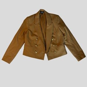 EXPRESS | WOMEN | TAN | CROPPED JACKET | EXCELLENT CONDITION | SIZE: M |